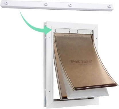 Picture of Replacement Bracket for PetSafe Dog Door Replacement Flaps - Dog Door Flap Bracket - Easy Installation with Screws (Medium)