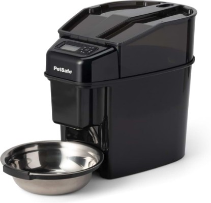 Picture of PetSafe Healthy Pet Simply Feed Auto Feeder, Programmable, Holds 24 Cups | Schedules up to 12 Meals/Day, Portions 1/8 to 4 Cups, Slow Release for Fast Eaters, Holds 24 Cups, Battery Operated.