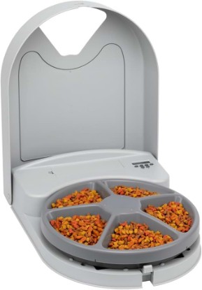 Picture of PetSafe Automatic Dog Feeder, 5 Meals, 40 oz Capacity, Plastic, for Dry Food, Multiple Pets