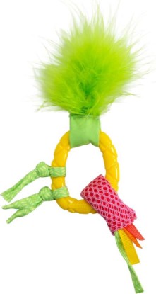 Picture of Catstages Dental Pineapple Teether – Chew Toy for Cats and Kittens – Textured Fabric and Mesh – Coated in Catnip Oil – Supports Teething Relief