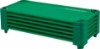 Picture of Back2School Express Stackable Cot, Ready-to-Assemble, 6-Pack, Green | Breathable mesh, GREENGUARD Gold Certified, 75 lb capacity, space-saving vertical stacking, rounded edges, classroom/daycare