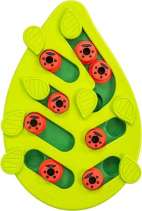 Picture of Catstages Nina Ottosson Buggin’ Out Puzzle & Play Cat Toy Treat Puzzle, 14" | Level 2 Intermediate, 16 Hidden Treat Cups, Problem Solving, Interactive Enrichment, Slow Feeder, Indoor Cats & Kittens