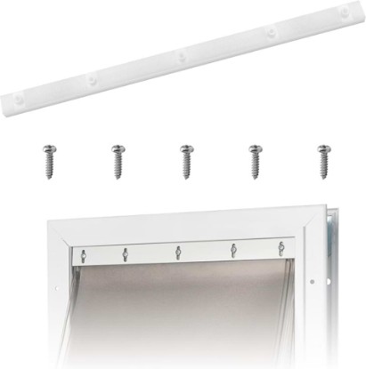 Picture of Pet Door Flap Bracket for PetSafe Freedom Aluminum Door (Size Large) | Dog Door Flap Bracket with Screw, Pet Freedom Series Replacement Door Flap Parts