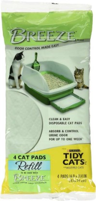 Picture of Tidy Cats Breeze Bright Lemongrass Scented Ion Cat Litter Box Pads Refill Pack - 10 CT (Pack of 1)