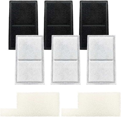Picture of Outdoor Dog Water Fountain Filter Replacement for PetSafe Drinkwell | 6 Carbon Filters & 2 Foam Filters, Replacement for Clean Fresh Water, Keep Your Pet Happy & Hydrated Outdoors