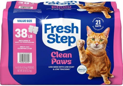 Picture of Fresh Step 10044600607945 38 lbs Clean Paws Clumping Cat Litter Scented