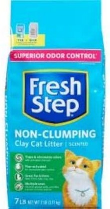 Picture of Fresh Step Non Clumping Cat Litter With Febreze Freshness, With 7-Day Odor Control, 7 lb. Bag