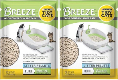 Picture of Purina Litter Tidy Cat Breeze Pellets, 3.5 lb, 2 Packs, Limited Edition