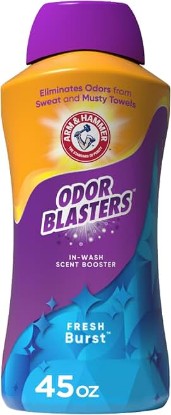 Picture of ARM & HAMMER Odor Blasters Laundry Scent Booster, Fresh Burst Scent 45 oz | In-Wash Laundry Fragrance, Eliminates Tough Odors in Clothes and Towels, Laundry Additive, laundry scent beads alternative