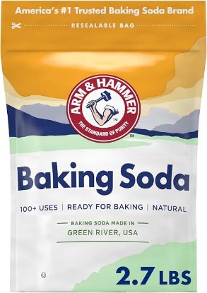 Picture of ARM & HAMMER Baking Soda, 2.7 Lbs | 100+ Household Uses, Food Grade Baking Soda, Cleaning & Deodorizing, Pure & Natural, Safe Around Kids & Pets