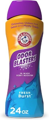 Picture of ARM & HAMMER Odor Blasters Laundry Scent Booster, Fresh Burst Scent, 24 Oz | In-Wash Laundry Fragrance, No Heavy Perfumes, No Dyes, No Parabens, Laundry Additive