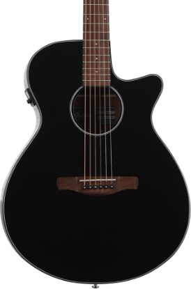 Picture of Ibanez AEG50 Acoustic-Electric Guitar - Black High Gloss | Stage performance and recording with Spruce top, Sapele body and built-in tuner