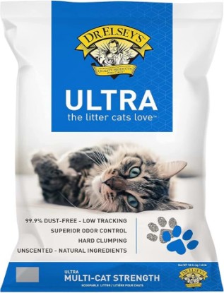 Picture of Dr. Elsey's Ultra UnScented Clumping Clay Cat Litter 40 lb. Bag