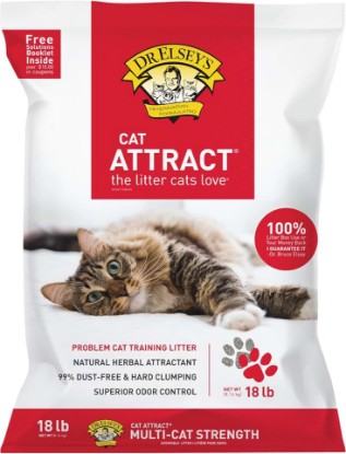 Picture of Dr. Elsey's Cat Attract® Clumping Clay Cat Litter 18-lb. Bag