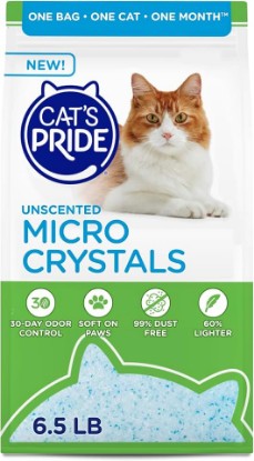 Picture of Cat's Pride Micro Crystals Litter with 30-Day Odor Control Unscented 6.5lb