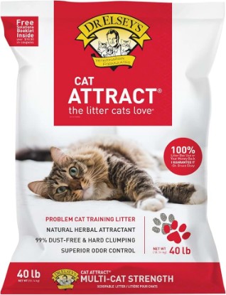 Picture of Dr. Elsey's Cat Attract Clumping Clay Cat Litter 40 lb. Bag
