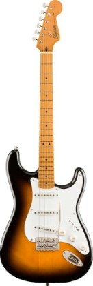 Picture of Squier Classic Vibe 50s Stratocaster Electric Guitar, 2-Color Sunburst | Beginner to intermediate electric guitar, vintage 50s tone, maple fingerboard, 2-year warranty, under $500