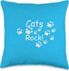Picture of Cats Rock! Throw Pillow