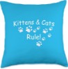 Picture of Kittens and Cats Rule! Throw Pillow