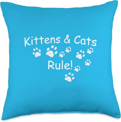 Picture of Kittens and Cats Rule! Throw Pillow