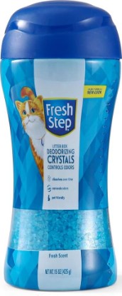 Picture of Fresh Step Cat Litter Crystals Deodorizer, Fresh Scent, 15 Oz | Non-toxic crystals neutralize odor at the source in any litter box, keeps home areas smelling fresh