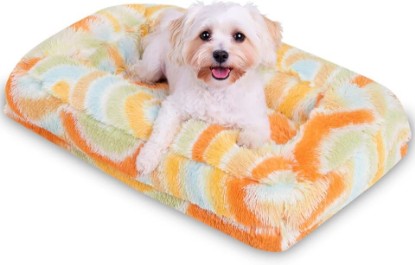 Picture of Calming Soft Donut Dog Bed,Cuddler Warming Cozy Cat Beds for Indoor Cats,Fluffy Plush Cushion Beds for Small Medium Sized Dog and Cat OEKO-TEX STANDARD 100
