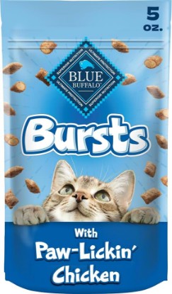 Picture of Blue Buffalo Bursts Chicken Crunchy & Creamy Cat Treats, 5 oz | Real Chicken First, Crunchy Shell with Creamy Center, No Poultry By-Product, Corn, Wheat, or Soy