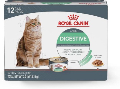 Picture of ROYAL CANIN Feline Care Nutrition Digestive Care Adult Thin Slices in Gravy Cat Food, 3 oz (Pack of 12)