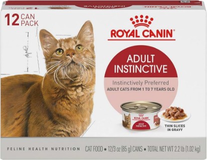 Picture of ROYAL CANIN Feline Health Nutrition Adult Instinctive Adult Thin Slices in Gravy Cat Food, 3 oz (Pack of 12)