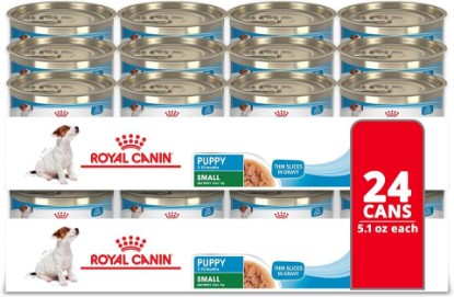Picture of ROYAL CANIN Size Health Nutrition Small Puppy Thin Slices in Gravy Wet Dog Food, 5.1 oz 24-Pack