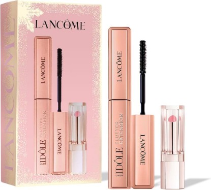 Picture of Lancôme Idôle Mascara & Lip Balm Makeup Gift Set | Includes Midi Lash Idôle Flutter Extension Mascara & Mini Lip Idôle Butterglow Lip Balm in Shade 10 Keep it Glowy - 24H Wear