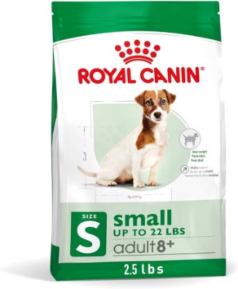Picture of ROYAL CANIN Small Adult 8+ Dry Dog Food, 2.5 lb Bag | Immune System Support, Vitality Support, For Dogs 8+ Years 9-22 lb, Crunchy Kibble, Developed by Veterinarians
