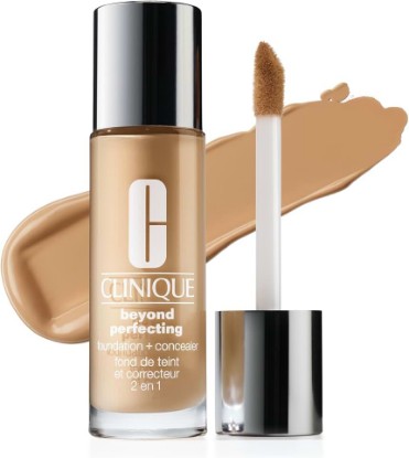 Picture of Clinique Beyond Perfecting Lightweight Liquid Foundation + Concealer For Dry Combination to Oily Skin Types | Full Coverage + Natural Matte Finish GreenCircle Sustainable Energy Practices