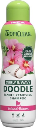 Picture of TropiClean Island Bloom Curly Wavy, Tangle Removing Dog Shampoo, 20 oz