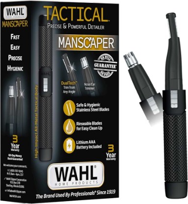 Picture of Wahl Manscaper 2-in-1 Lithium Battery Eyebrow & Nose Hair Trimmer for Men