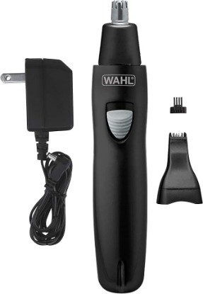 Picture of Wahl Groomsman Rechargeable Precision Trimmer for Hygienic Grooming | Precision Trimming For Eyebrows, Necklines, Nose, Ears & Other Detailing, Rinsable Interchangeable Heads – Model 3023284