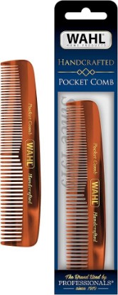 Picture of Wahl Handcrafted Beard, Mustache & Hair Pocket Comb for Men's Grooming | Carry-Anywhere Comb For Quick Beard, Mustache, & Hair Grooming, Smooth Round Teeth Made Of Cellulose Acetate – Model 3324