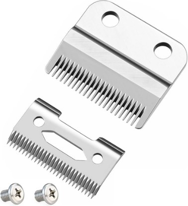Picture of Professional Clipper Replacement Wedge Blade, Compatible with Wahl Precision 2-Hole, Stainless Steel Fixed and Ceramic Moving Blades Pack of 1