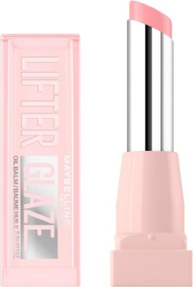 Picture of MAYBELLINE Lifter Glaze Oil Balm with Hyaluronic Acid and Hydrating Oil Blend, Lip Balm with 24HRs of Smooth, Moisturizing Shine, Pink Drip (Sheer Baby Pink)