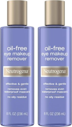 Picture of Neutrogena Oil-Free Eye Makeup Remover & Cleanser, 2 Pack | Gentle & Non-Greasy Makeup Remover for Waterproof Mascara, 8 fl. Oz