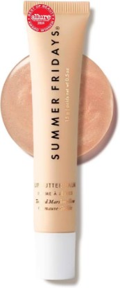 Picture of Summer Fridays Lip Butter Balm, Toasted Marshmallow, Vegan (0.5 Oz) | Hydrating Tinted Lip Balm for Instant Shine, Skin Care Infused Lip Gloss & Mask with Shea Butter, Everyday Makeup Essentials