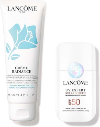 Picture of Lancôme Radiant Day Skincare Routine - Créme Radiance Cream-to-Foam Face Cleanser 4.2 Fl Oz & Génifique Ultimate Dual Recovery Face Serum 0.67 Fl Oz.