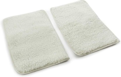 Picture of Sherpa Replacement Liners for Travel Pet Carriers - Soft Absorbent Cat & Dog Kennel Pad with Waterproof Backing, Machine Washable Crate Pads, 19x12.25in - 2 Pack, White, Large