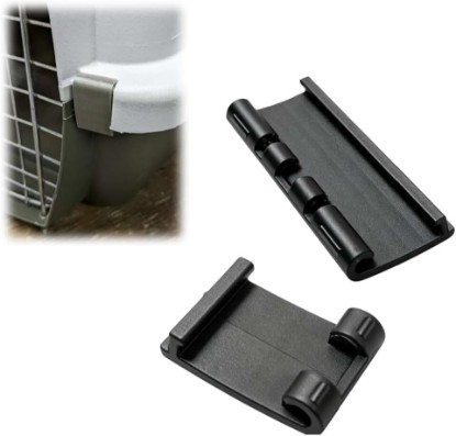 Picture of Plastic Pet Crate Replacement Latch Clips Compatible with Petmate | Replacement Part, Pet Crate Accessory, Long and Short Carrier Closure Clamps