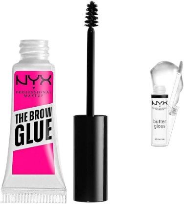 Picture of NYX PROFESSIONAL MAKEUP The Brow Glue and Butter Gloss Bundle