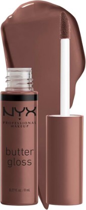 Picture of NYX PROFESSIONAL MAKEUP Butter Gloss, Non-Sticky Lip Gloss - Ginger Snap (Chocolate Brown)