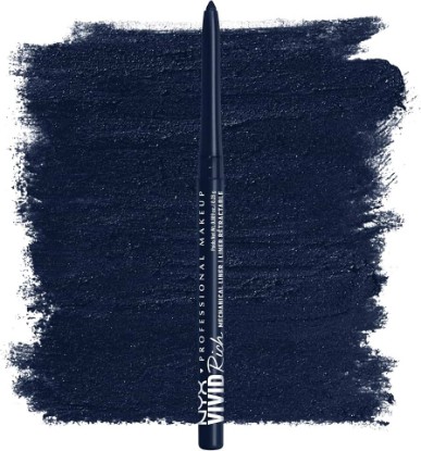 Picture of NYX PROFESSIONAL MAKEUP Mechanical Eye Pencil, Vivid Rich Mechanical, Creamy Retractable Eyeliner - Sapphire Bling, Deep Blue Eyeliner