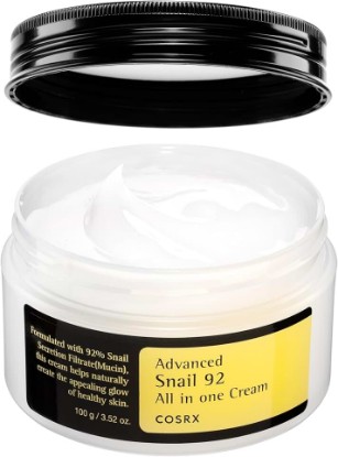 Picture of COSRX Snail Mucin 92% Face Moisturizer for Soft & Glowy Skin, 3.52 oz. | Lightweight Moisturing & Soothing Cream for All Skin Types, Korean Skin Care, Korean Moisturizer Face Cream