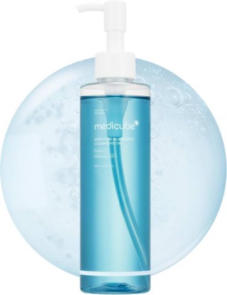 Picture of medicube Cleansing Oil Zero Pore Blackhead | Makeup Remover for all skin types, Daily Moisture Facial Cleanser, Low-Irritation, Korean Skin Care, 205ml / 6.93 fl.oz