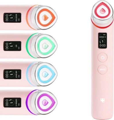 Picture of medicube Booster Pro - 6 in 1 Real Glass Glow Beauty Massager, Pink | 6-in-1 Real Glass Glow Beauty Massager - for Clear, Radiant, Firmer-Looking Skin, Korean Skin Care, Pink